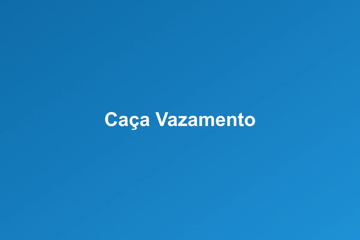 Caça-vazamento de Gás em Uberlândia